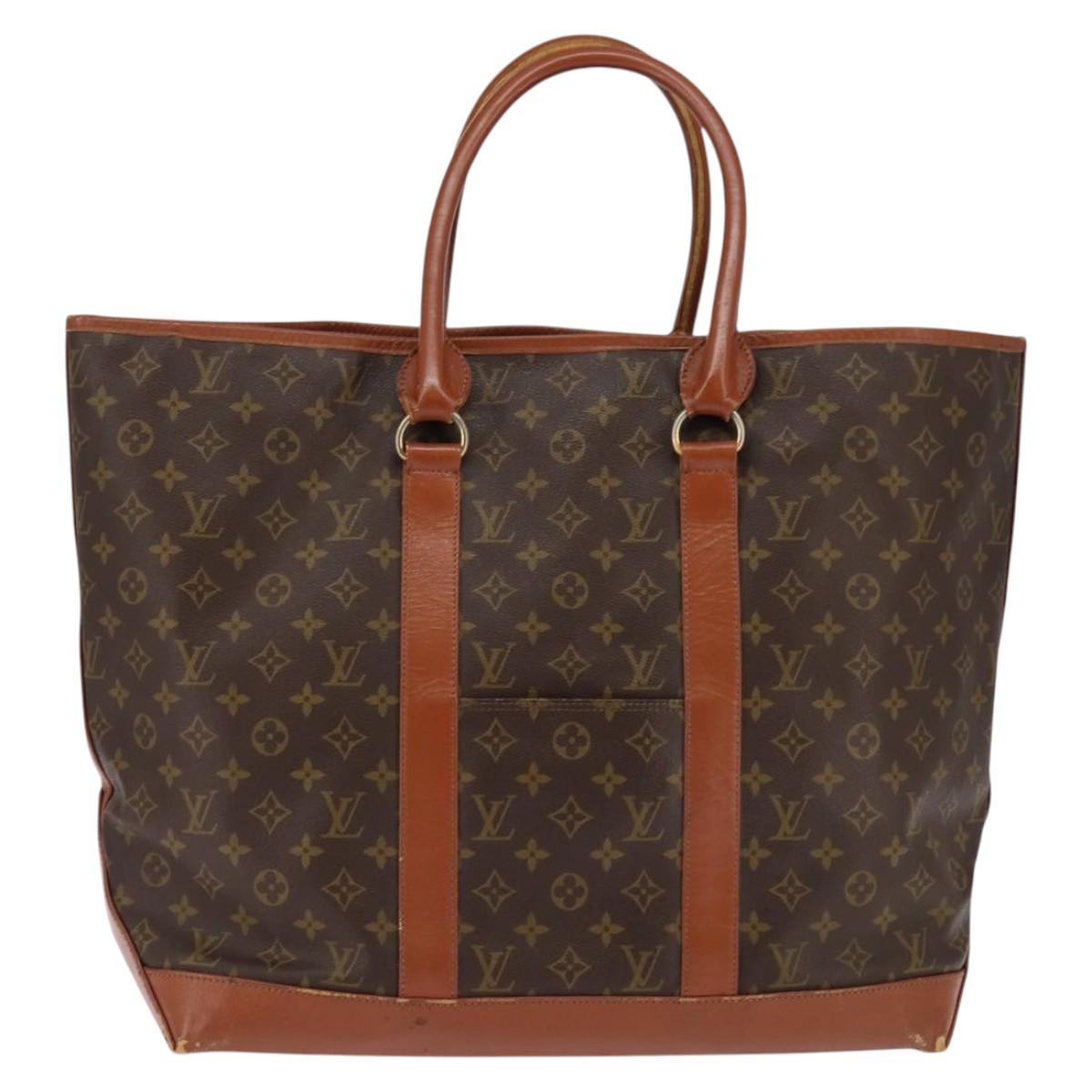 LOUIS VUITTON Monogram Sac Weekend GM Tote Bag M42420 LV Auth 143542