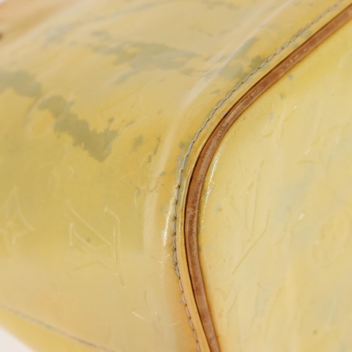 LOUIS VUITTON Monogram Vernis Houston Hand Bag Gris M91053 LV Auth 143547