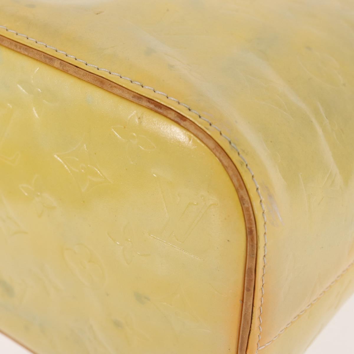 LOUIS VUITTON Monogram Vernis Houston Hand Bag Gris M91053 LV Auth 143547