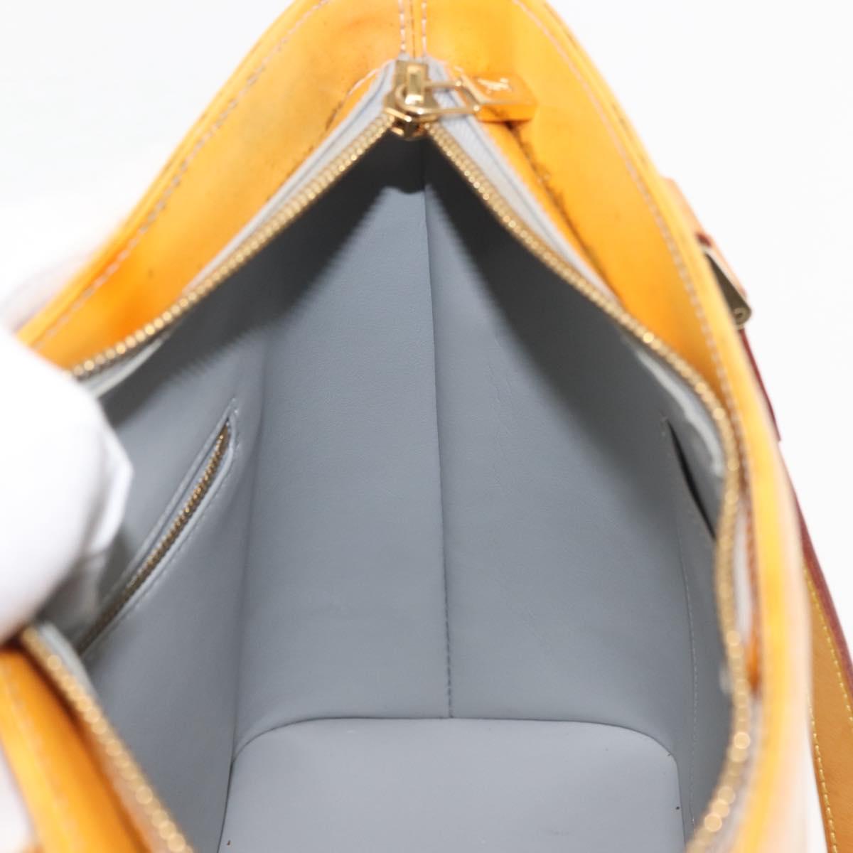 LOUIS VUITTON Monogram Vernis Houston Hand Bag Gris M91053 LV Auth 143547