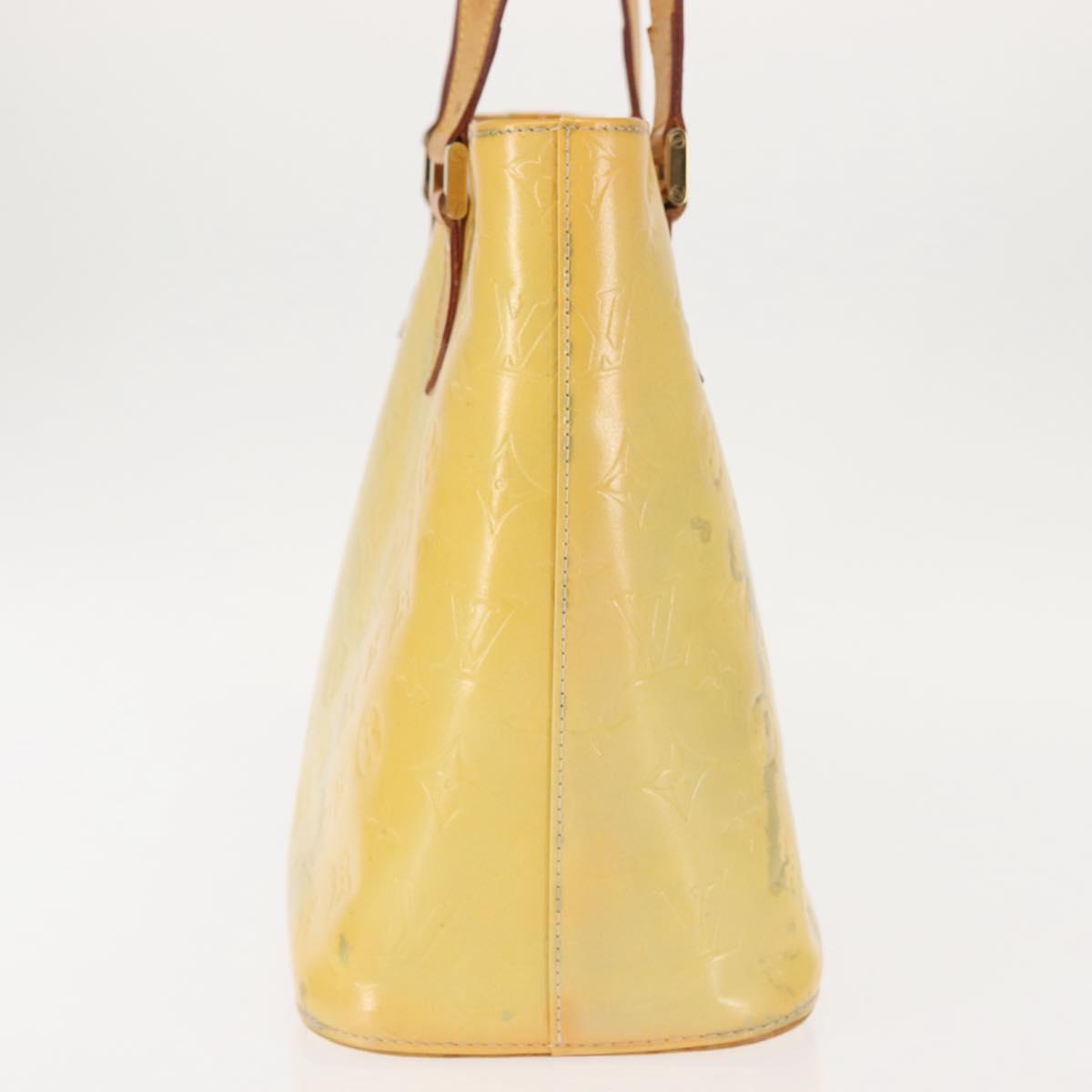 LOUIS VUITTON Monogram Vernis Houston Hand Bag Gris M91053 LV Auth 143547