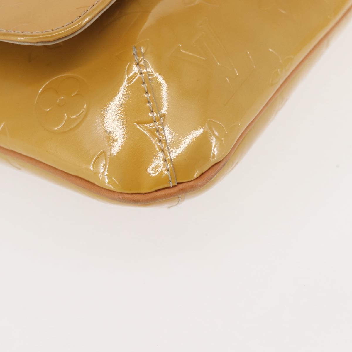 LOUIS VUITTON Monogram Vernis Thompson Street Bag Beige M91301 LV Auth 143548