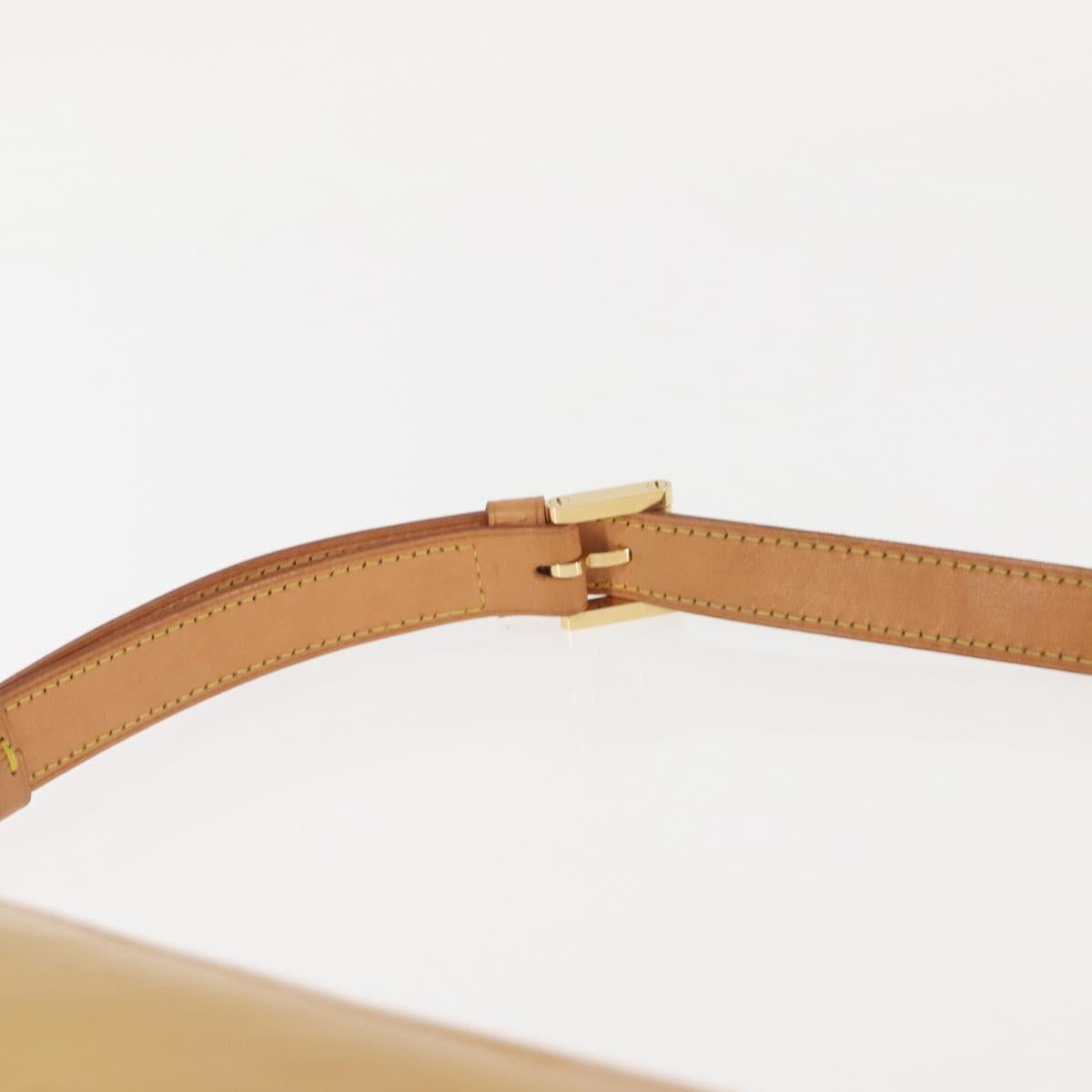 LOUIS VUITTON Monogram Vernis Thompson Street Bag Beige M91301 LV Auth 143548
