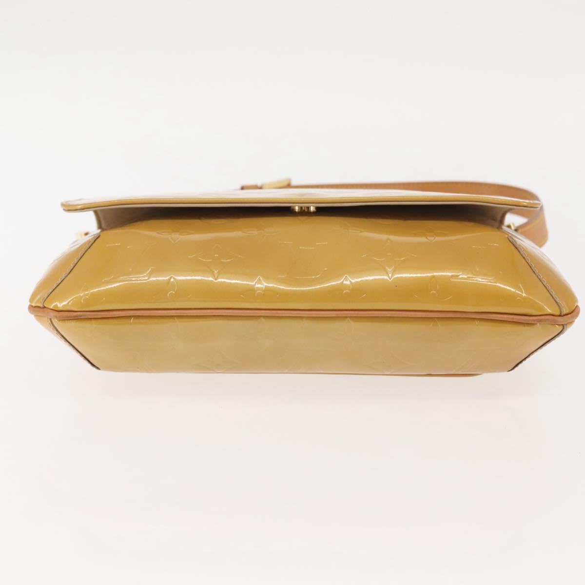 LOUIS VUITTON Monogram Vernis Thompson Street Bag Beige M91301 LV Auth 143548