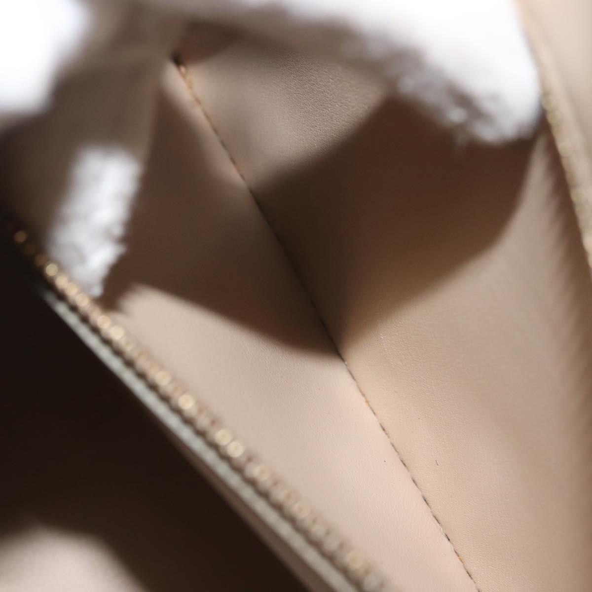 LOUIS VUITTON Monogram Vernis Christie GM Shoulder Bag Beige M91147 Auth 143549