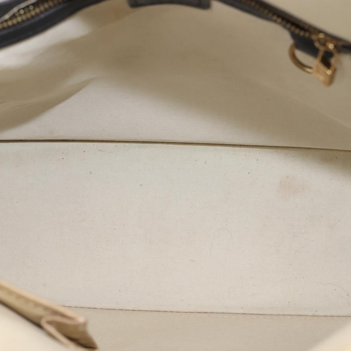 LOUIS VUITTON Monogram Mini Alma Haut Hand Bag Blue M92202 LV Auth 143550