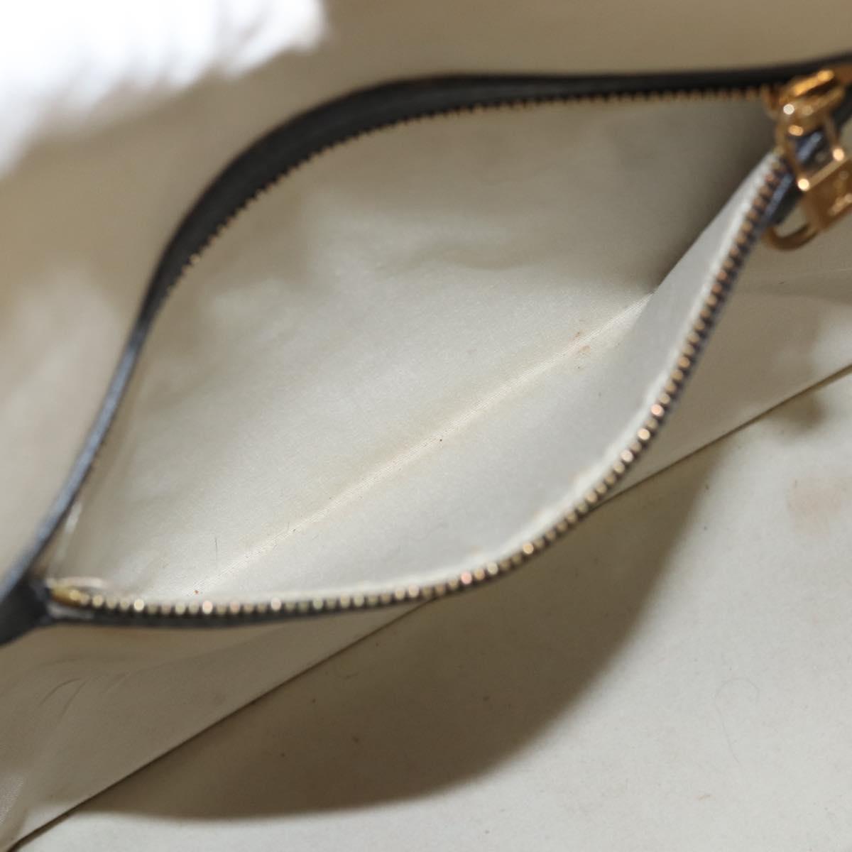 LOUIS VUITTON Monogram Mini Alma Haut Hand Bag Blue M92202 LV Auth 143550