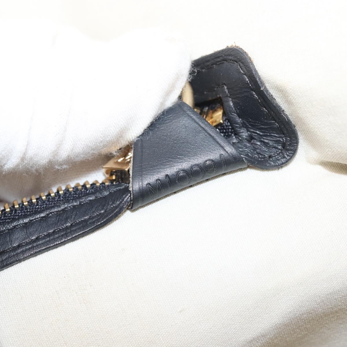 LOUIS VUITTON Monogram Mini Alma Haut Hand Bag Blue M92202 LV Auth 143550