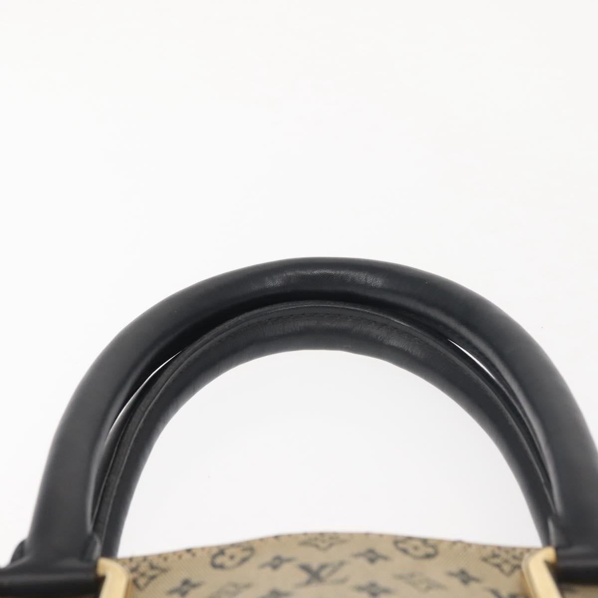 LOUIS VUITTON Monogram Mini Alma Haut Hand Bag Blue M92202 LV Auth 143550