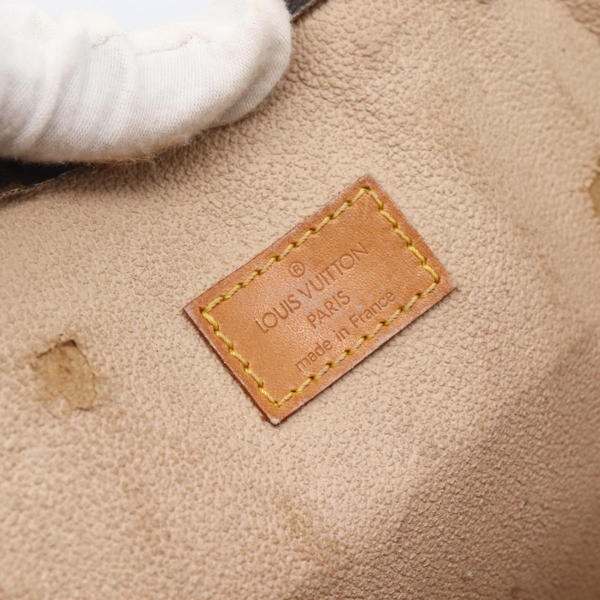 LOUIS VUITTON Monogram Sac Plat Hand Bag M51140 LV Auth 143558