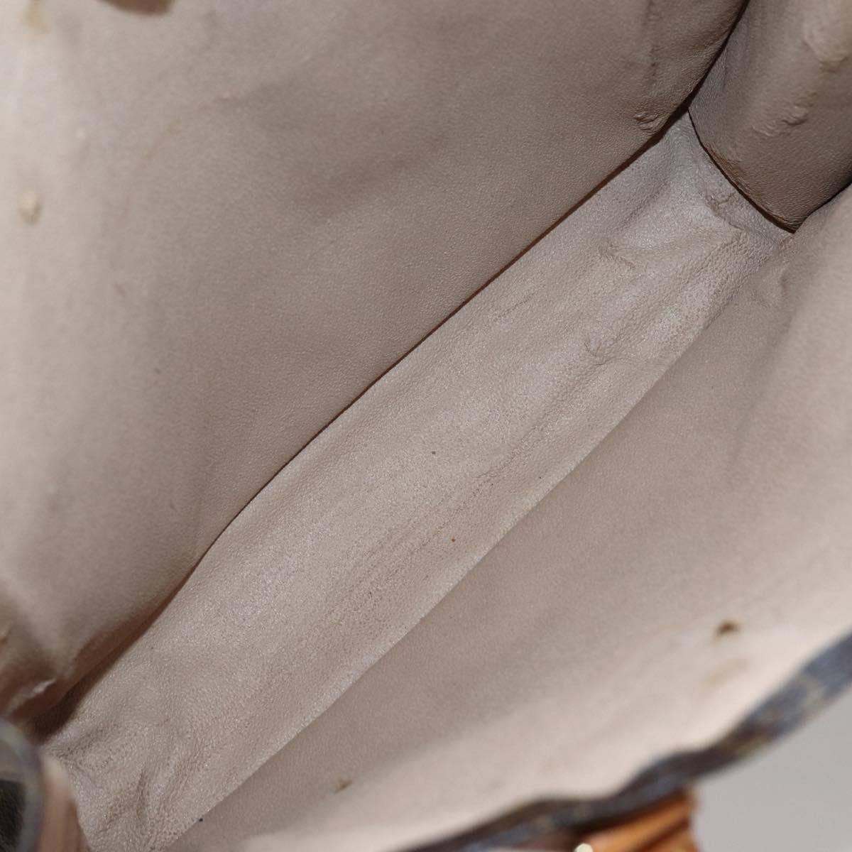 LOUIS VUITTON Monogram Sac Plat Hand Bag M51140 LV Auth 143558