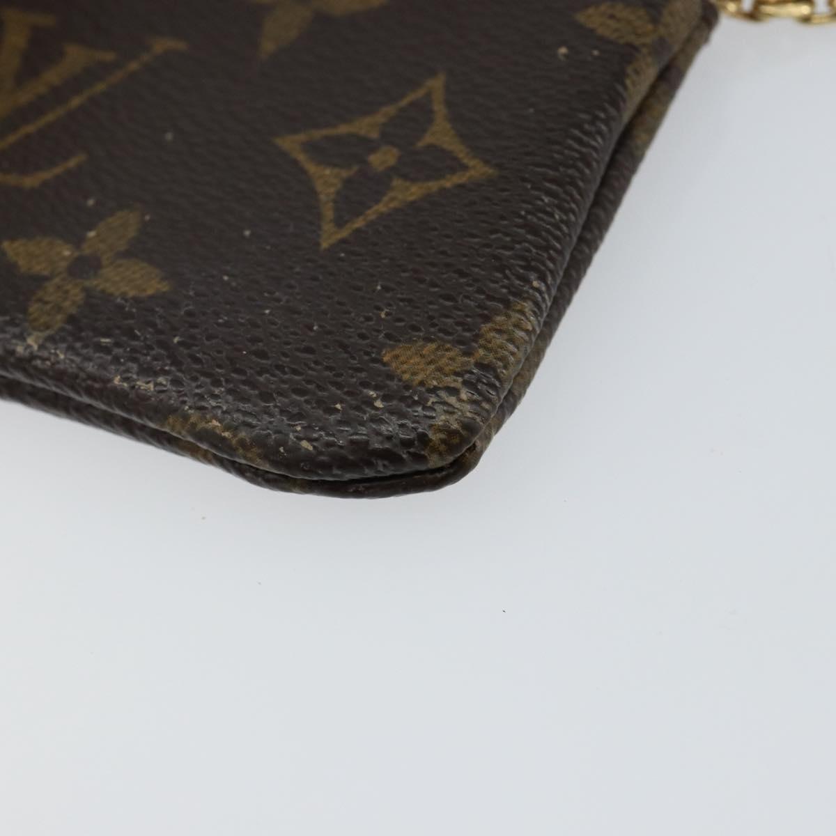 LOUIS VUITTON Monogram Pochette Cles Coin Purse M60033 LV Auth 143562