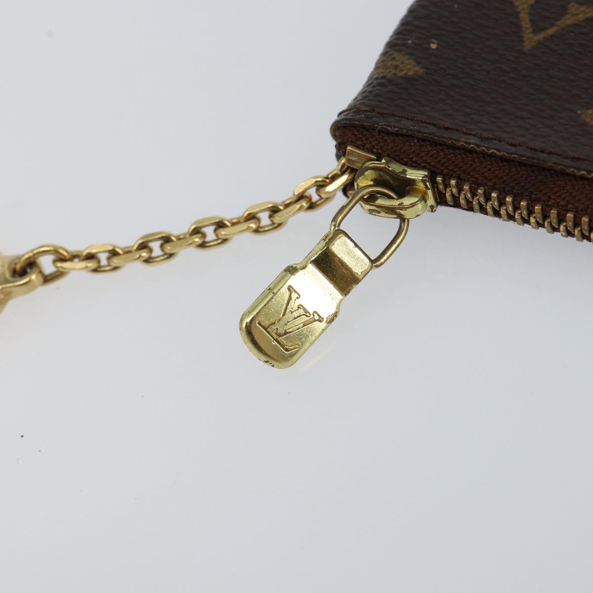 LOUIS VUITTON Monogram Pochette Cles Coin Purse M60033 LV Auth 143562