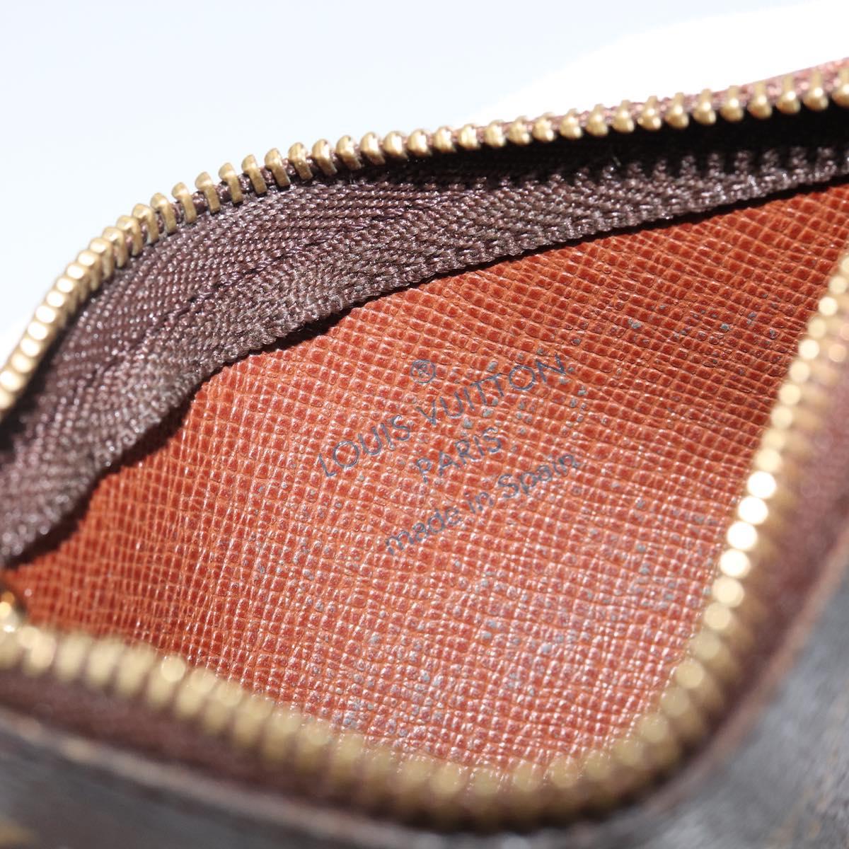 LOUIS VUITTON Monogram Pochette Cles Coin Purse M60033 LV Auth 143562