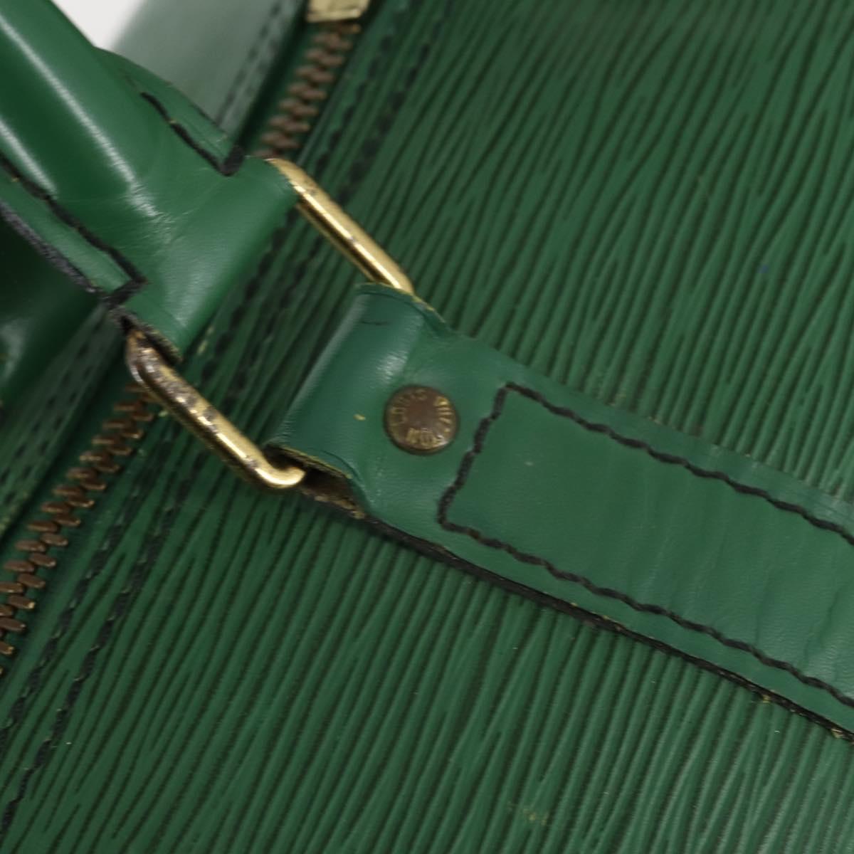 LOUIS VUITTON Epi Keepall 55 Boston Bag Green M42954 LV Auth 143563
