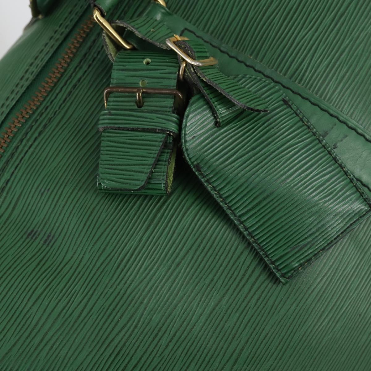LOUIS VUITTON Epi Keepall 55 Boston Bag Green M42954 LV Auth 143563