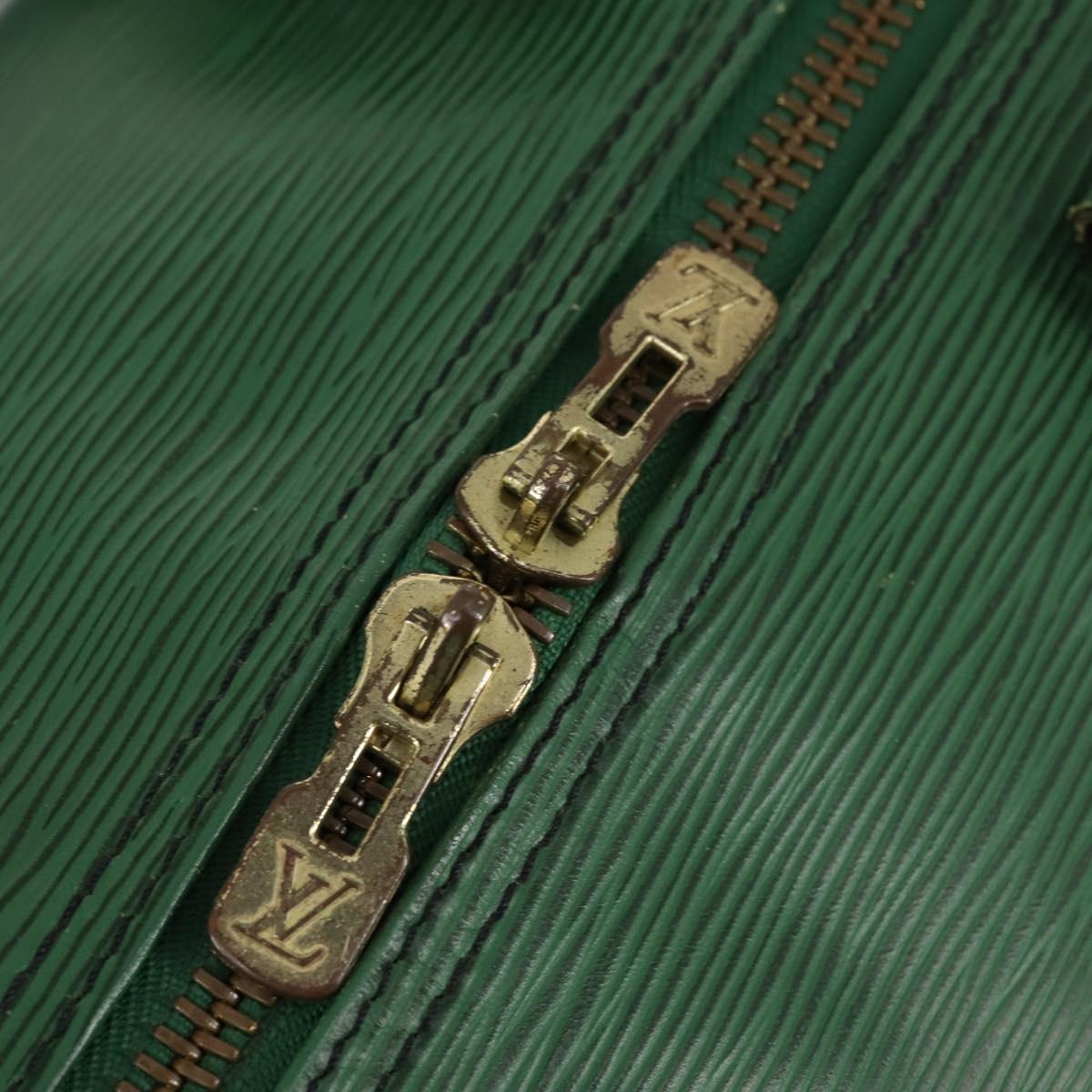 LOUIS VUITTON Epi Keepall 55 Boston Bag Green M42954 LV Auth 143563