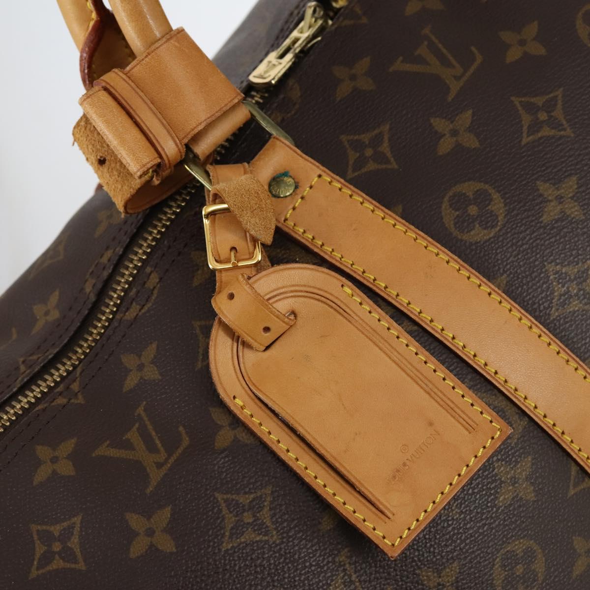 LOUIS VUITTON Monogram Keepall 55 Boston Bag M41424 LV Auth 143564