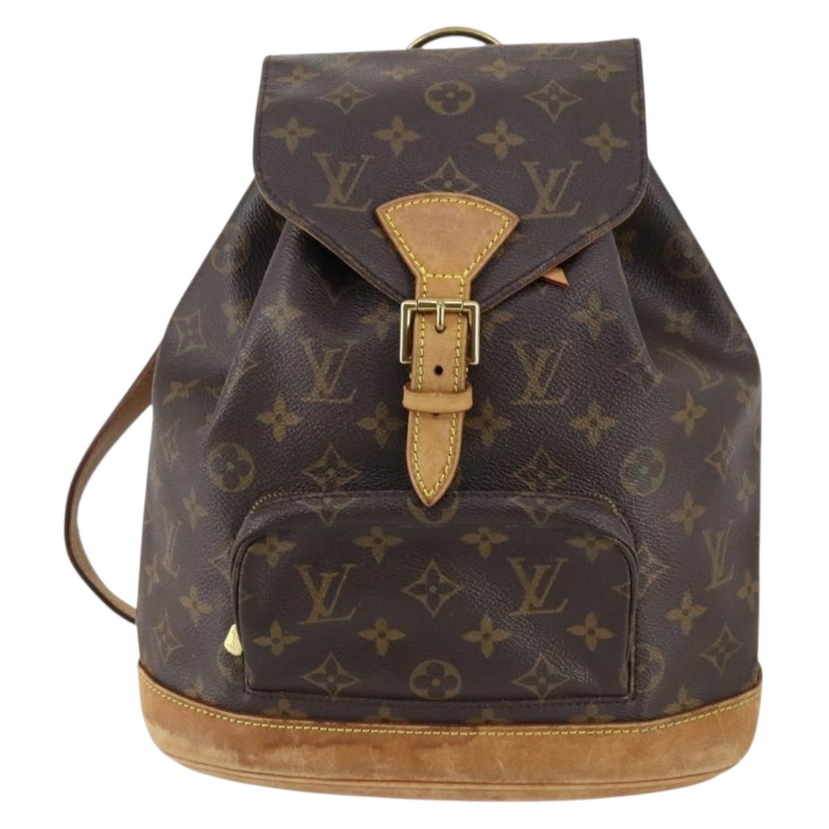 LOUIS VUITTON Monogram Montsouris MM Backpack M51136 LV Auth 143567