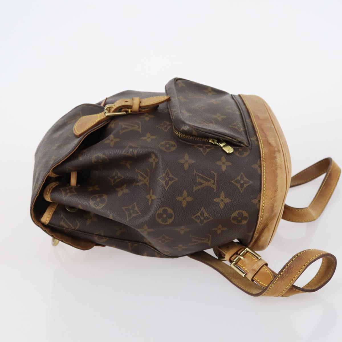 LOUIS VUITTON Monogram Montsouris MM Backpack M51136 LV Auth 143567