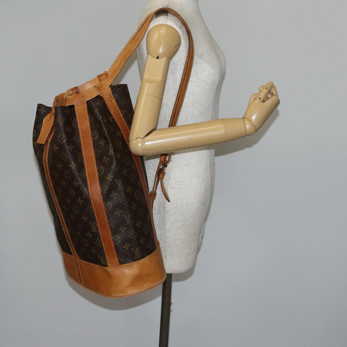 LOUIS VUITTON Monogram Randonnee GM Shoulder Bag M42244 LV Auth 143570