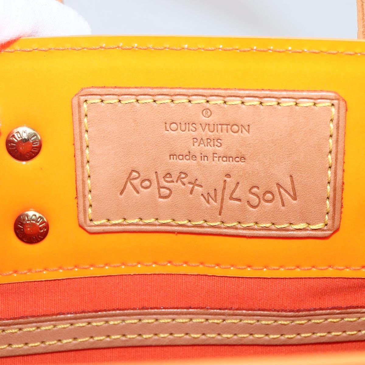 LOUIS VUITTON Monogram Vernis Fluo Reade PM Bag Pink Orange M91903 Auth 143574