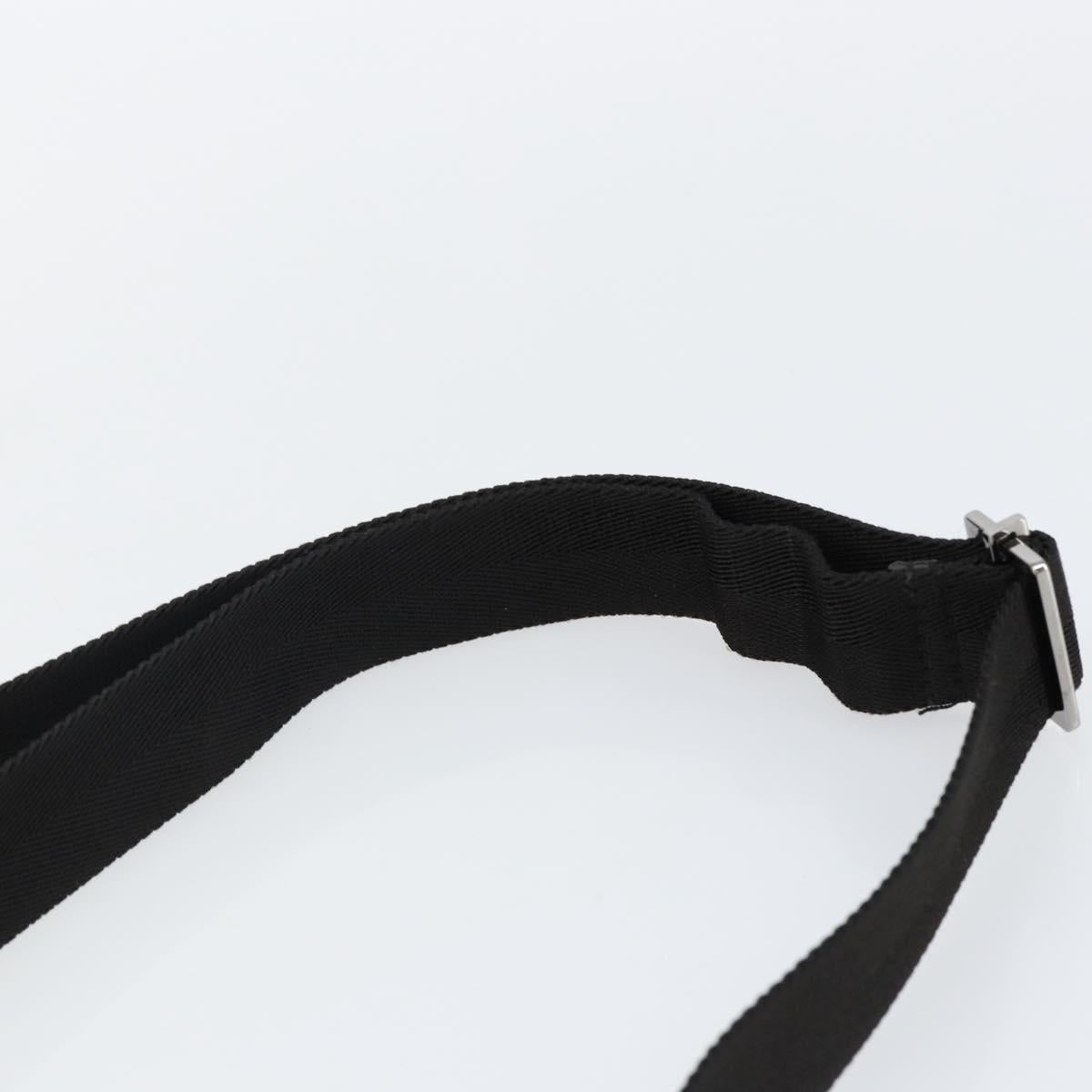 GUCCI GG Canvas Jackie Shoulder Bag Black Silver 92646 Auth 143584