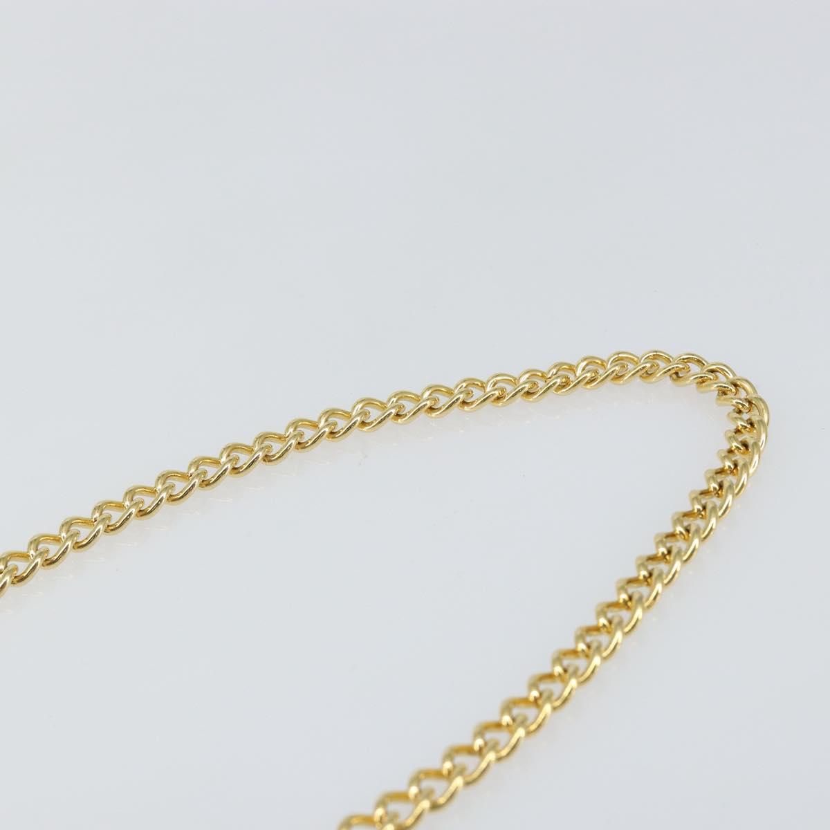 Salvatore Ferragamo Gancini Chain Shoulder Bag Leather Red Gold Auth 143586