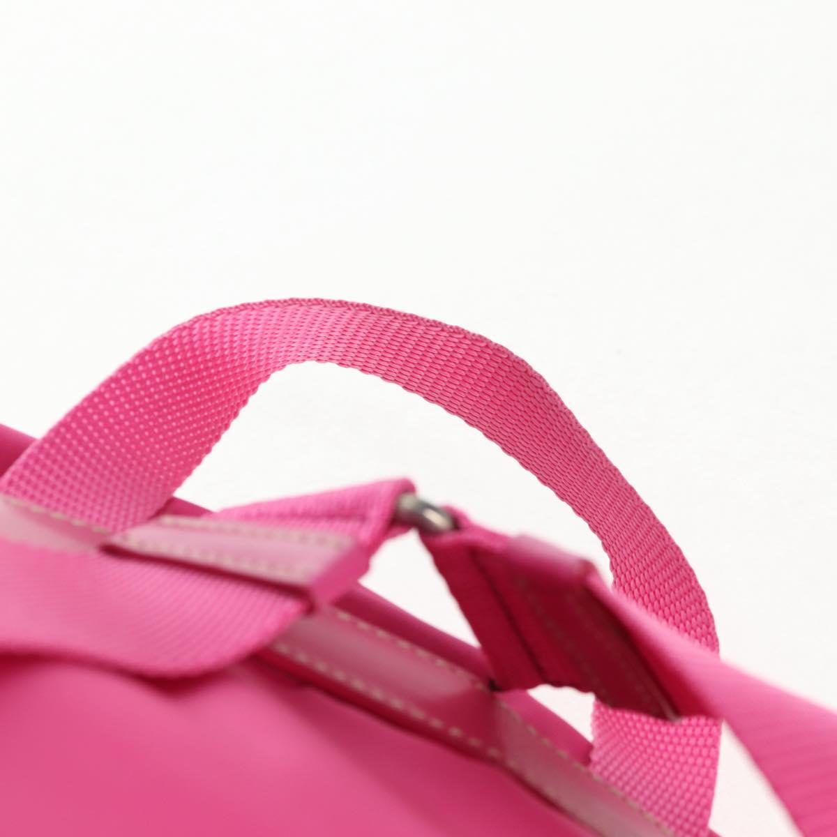 PRADA Backpack Nylon Pink Silver Auth 143599V