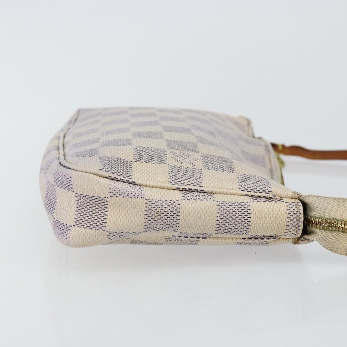 LOUIS VUITTON Damier Azur Pochette Accessoires Pouch N51986 LV Auth 143621