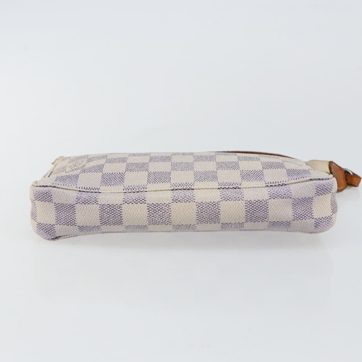 LOUIS VUITTON Damier Azur Pochette Accessoires Pouch N51986 LV Auth 143621