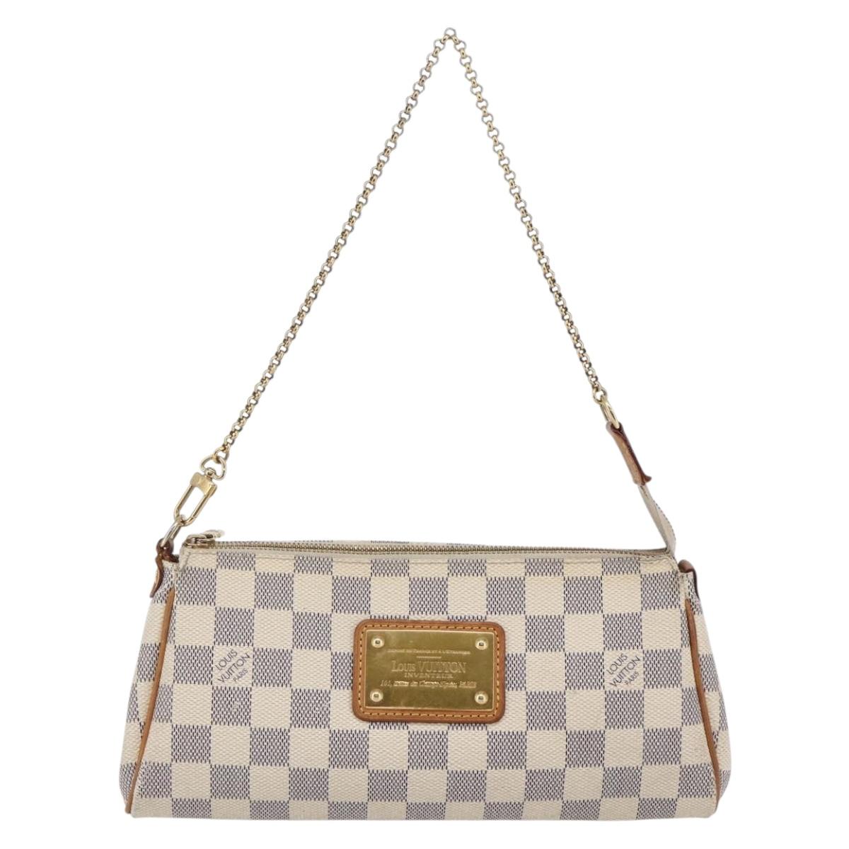 LOUIS VUITTON Damier Azur Eva Shoulder Bag 2way N55214 LV Auth 143622