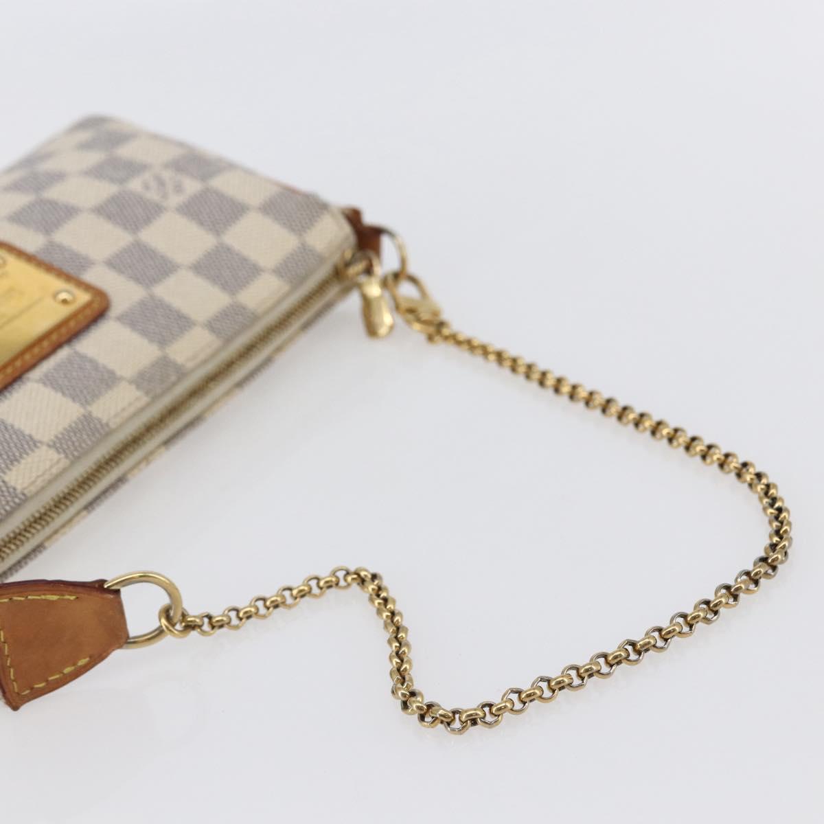 LOUIS VUITTON Damier Azur Eva Shoulder Bag 2way N55214 LV Auth 143622