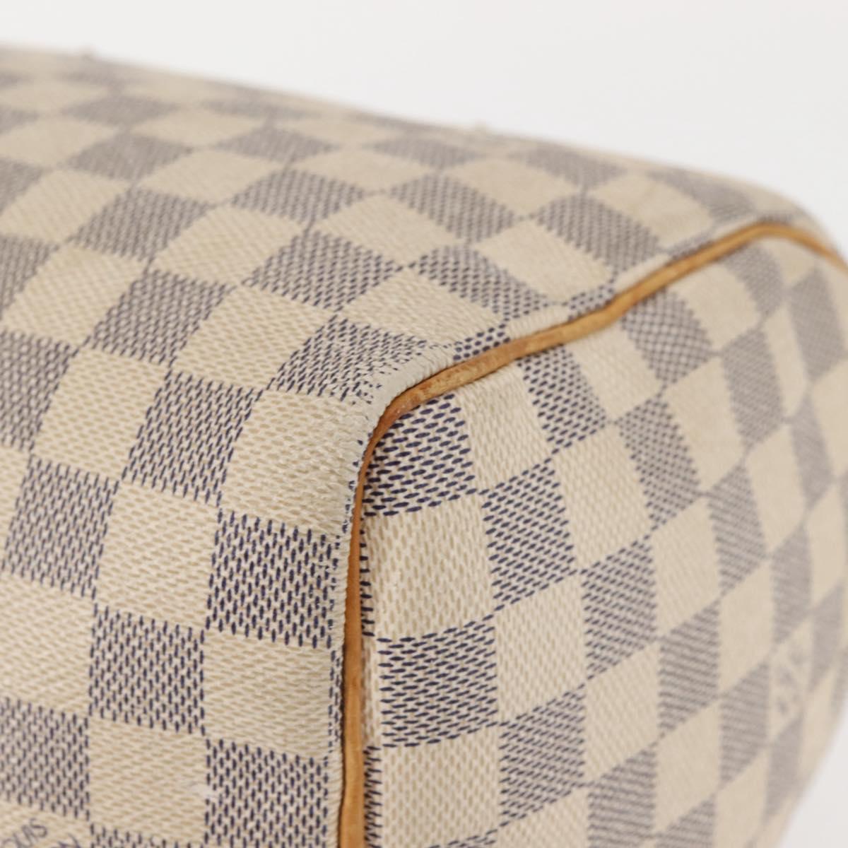 LOUIS VUITTON Damier Azur Speedy 25 Hand Bag N41534 LV Auth 143623