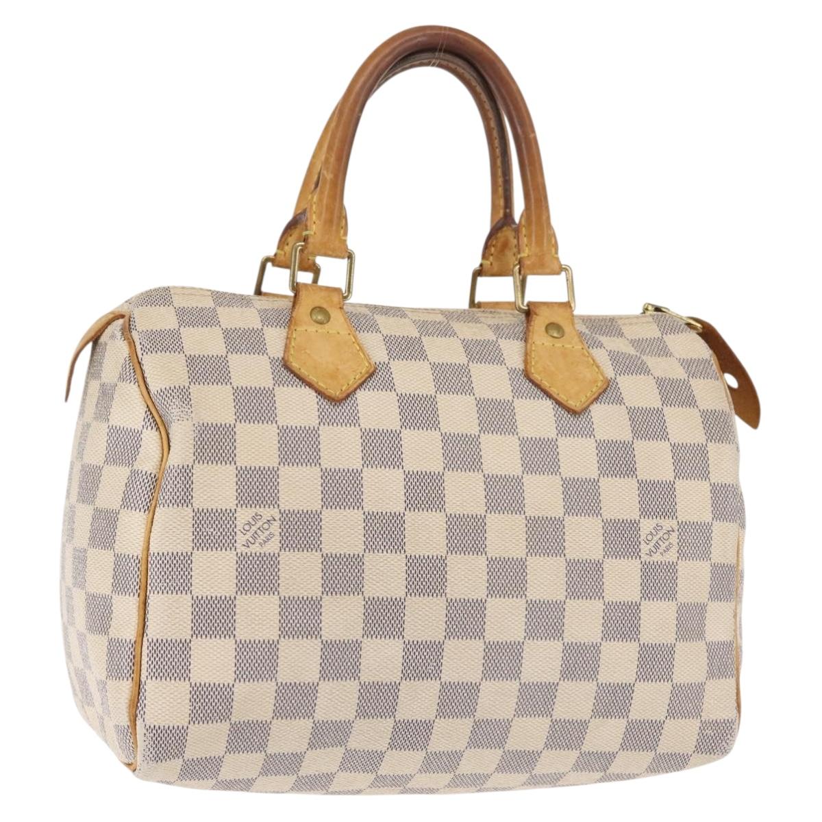 LOUIS VUITTON Damier Azur Speedy 25 Hand Bag N41534 LV Auth 143623