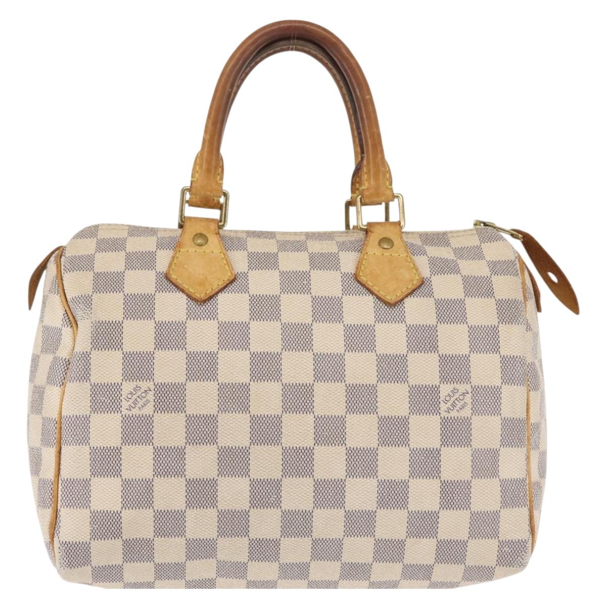LOUIS VUITTON Damier Azur Speedy 25 Hand Bag N41534 LV Auth 143623