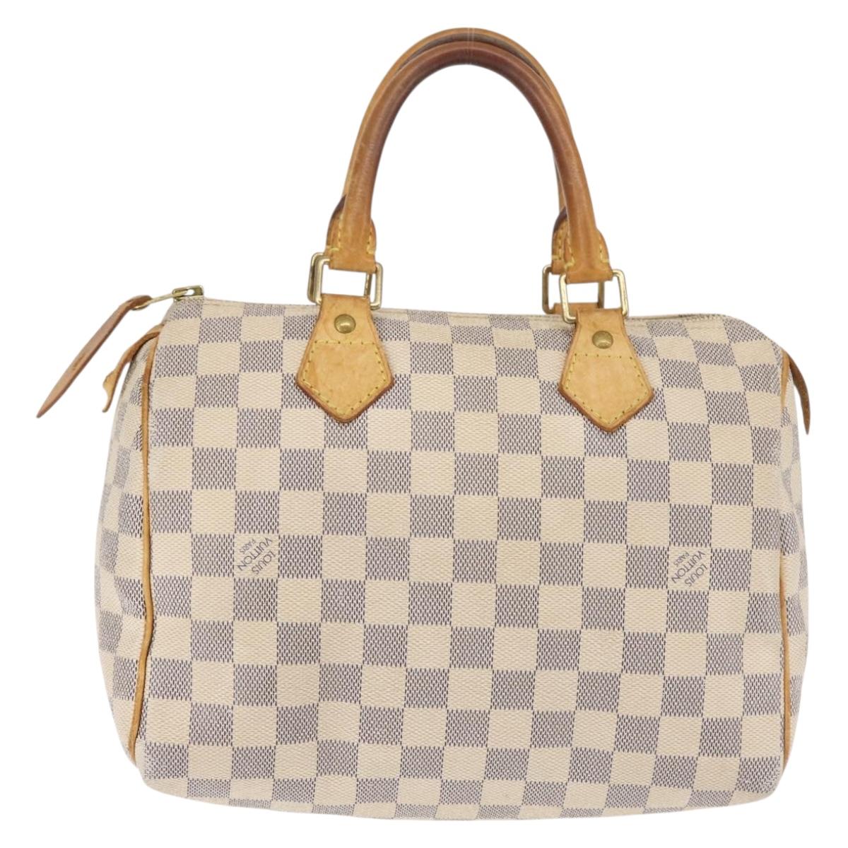 LOUIS VUITTON Damier Azur Speedy 25 Hand Bag N41534 LV Auth 143623