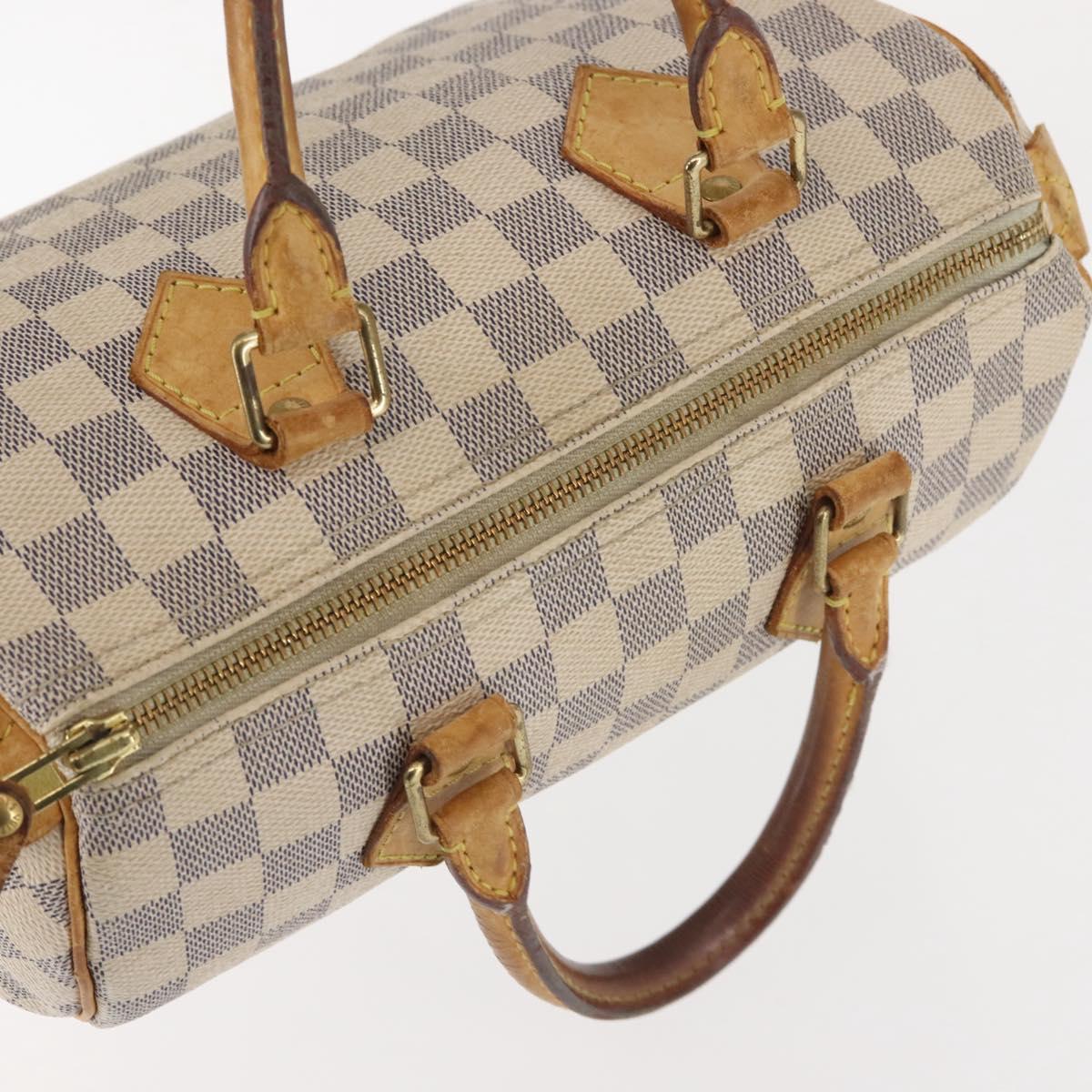 LOUIS VUITTON Damier Azur Speedy 25 Hand Bag N41534 LV Auth 143623