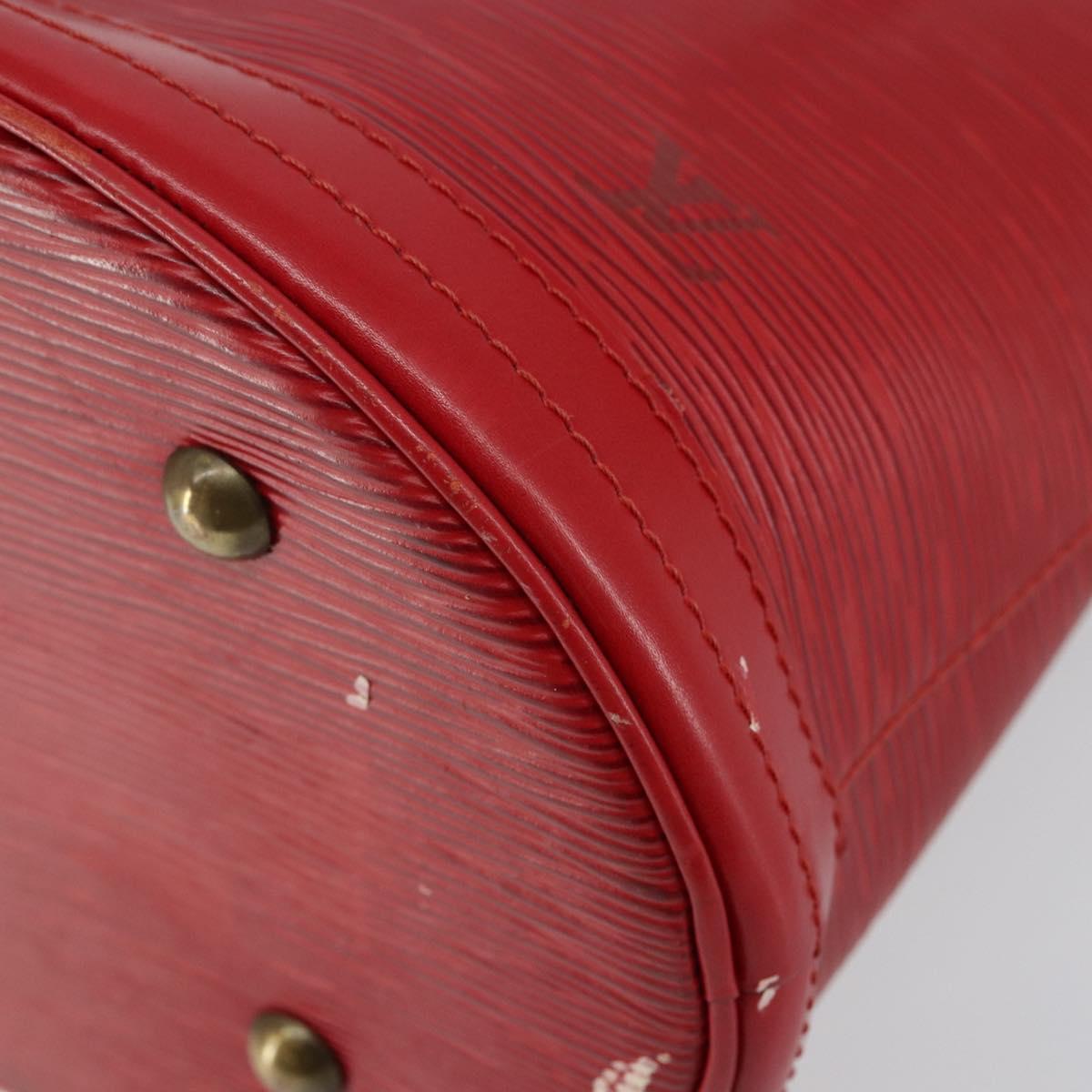 LOUIS VUITTON Epi Bucket PM Shoulder Bag Red M5899E LV Auth 143626