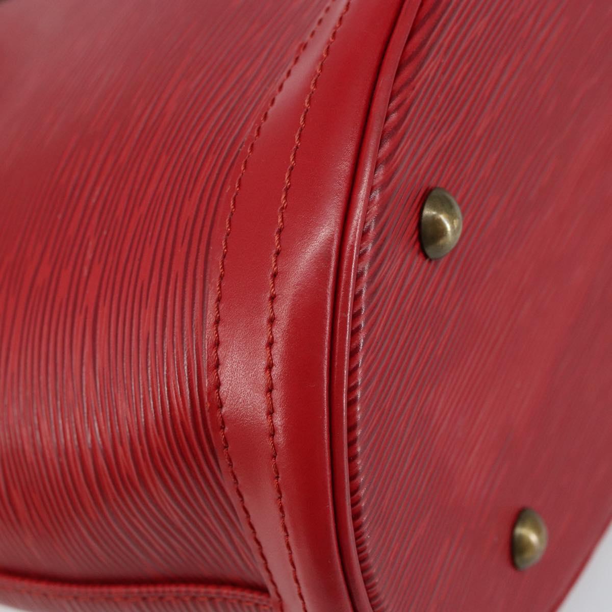 LOUIS VUITTON Epi Bucket PM Shoulder Bag Red M5899E LV Auth 143626