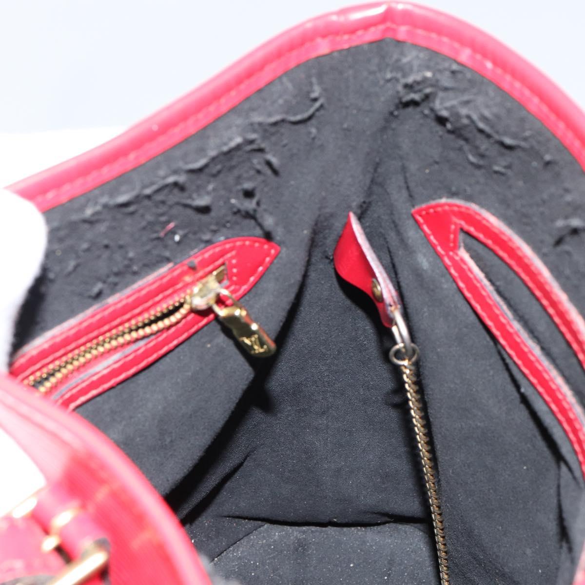 LOUIS VUITTON Epi Bucket PM Shoulder Bag Red M5899E LV Auth 143626