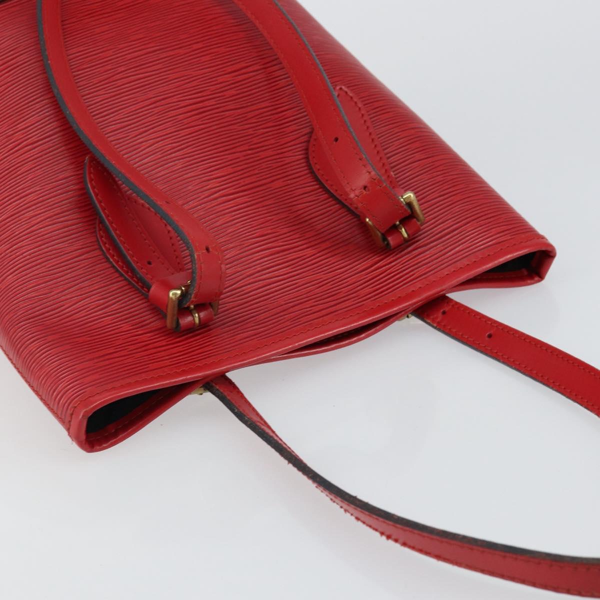 LOUIS VUITTON Epi Bucket PM Shoulder Bag Red M5899E LV Auth 143626