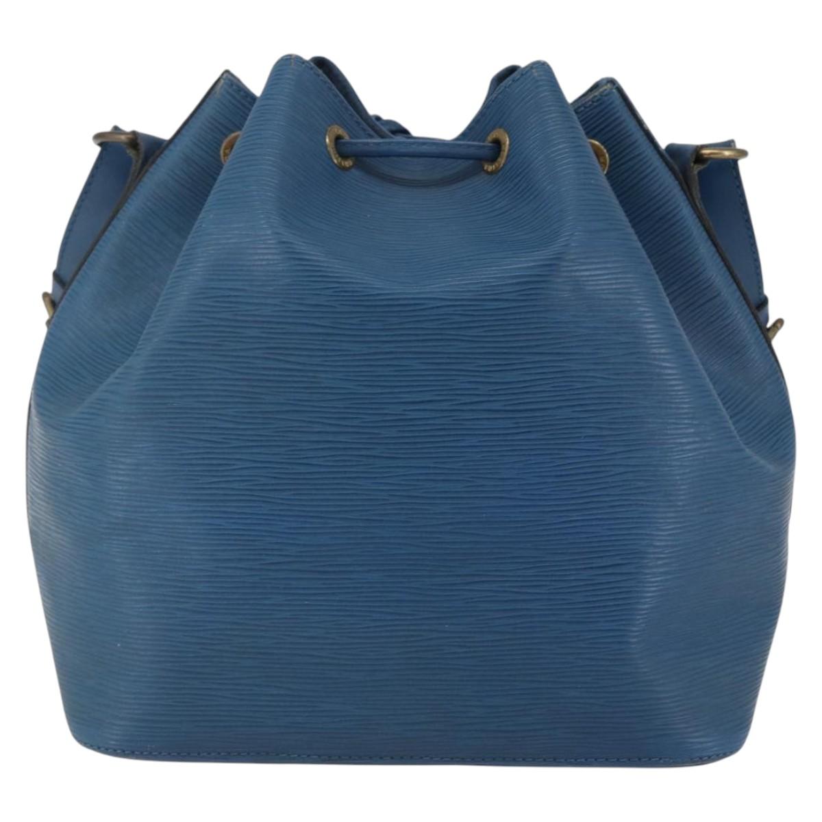 LOUIS VUITTON Epi Petit Noe Shoulder Bag Blue M44105 LV Auth 143629