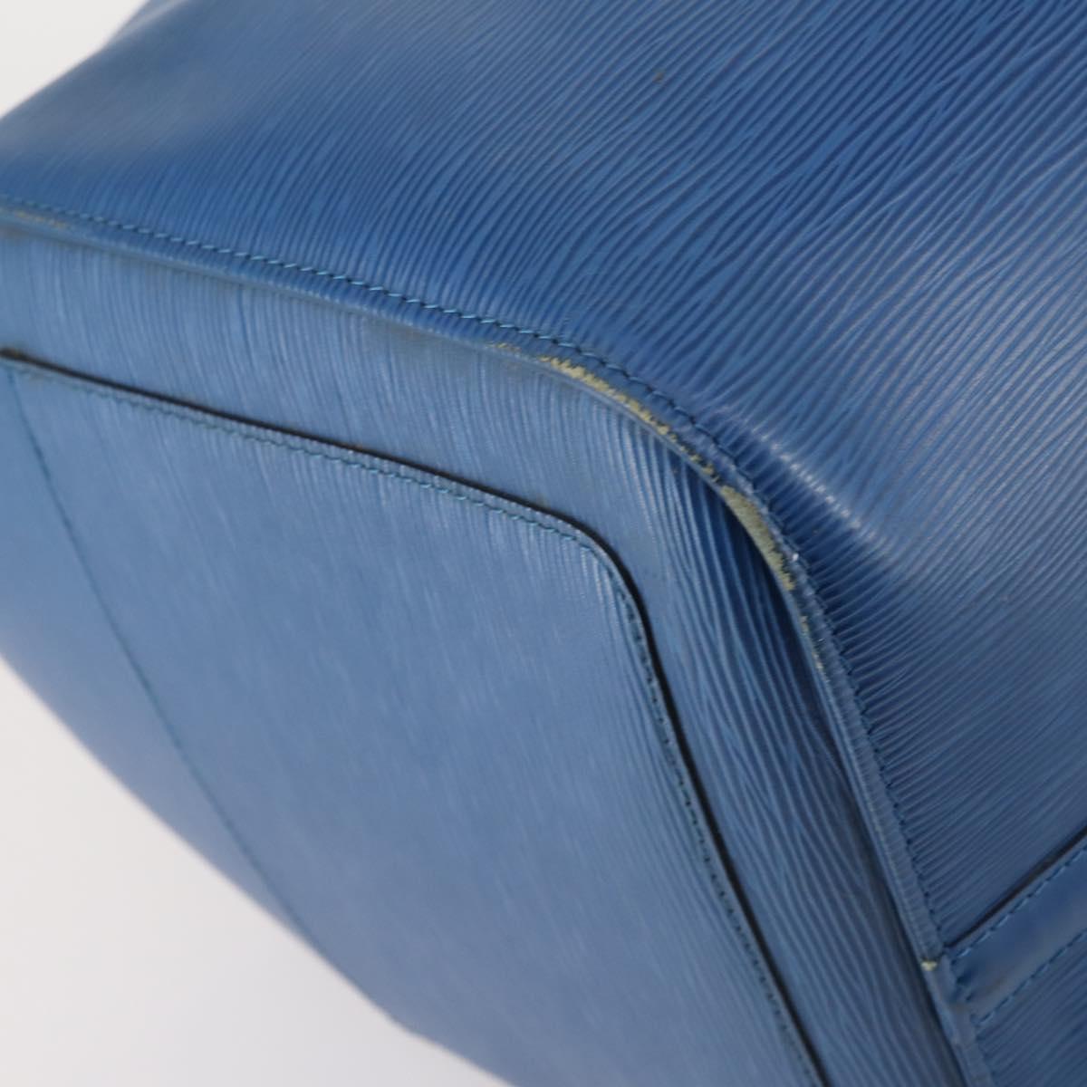 LOUIS VUITTON Epi Keepall 50 Boston Bag Blue M42965 LV Auth 143630