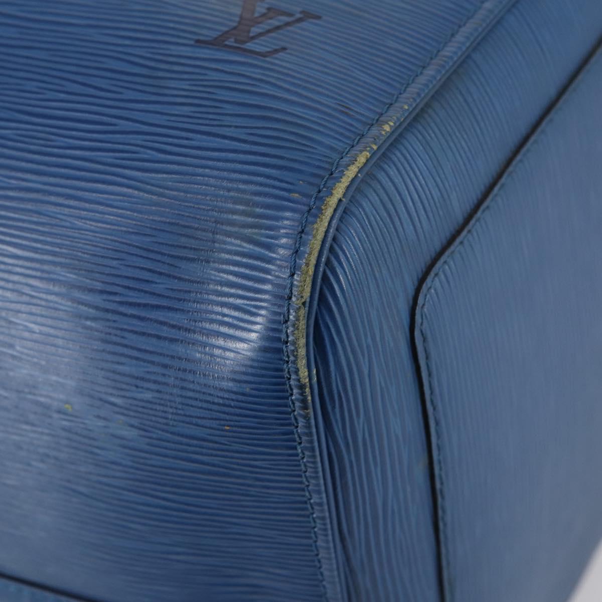 LOUIS VUITTON Epi Keepall 50 Boston Bag Blue M42965 LV Auth 143630