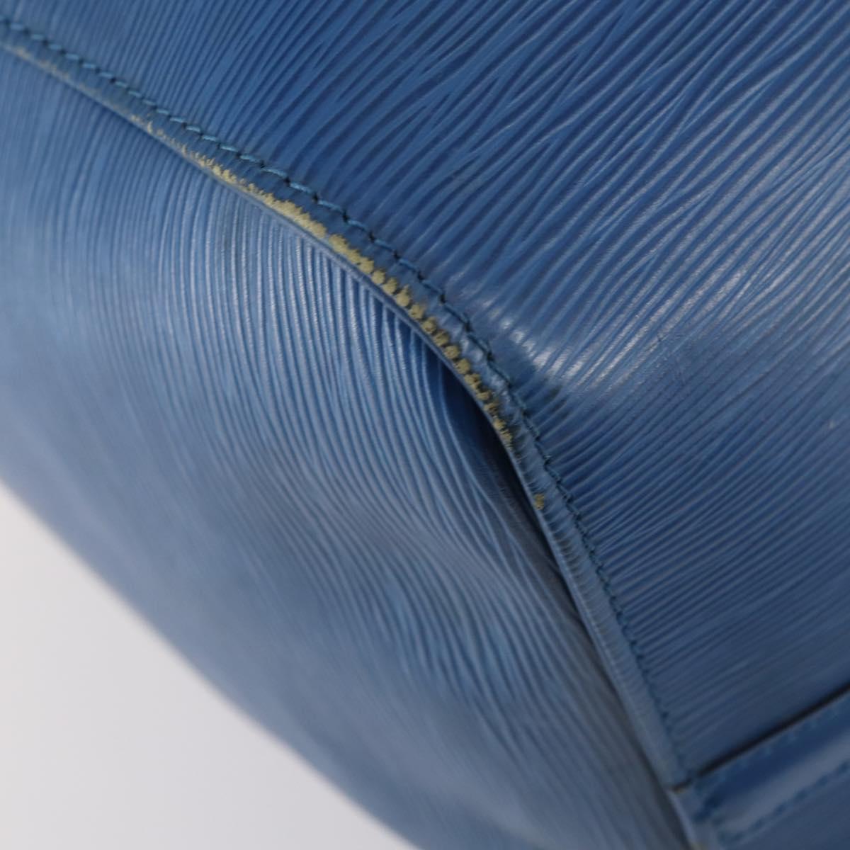 LOUIS VUITTON Epi Keepall 50 Boston Bag Blue M42965 LV Auth 143630