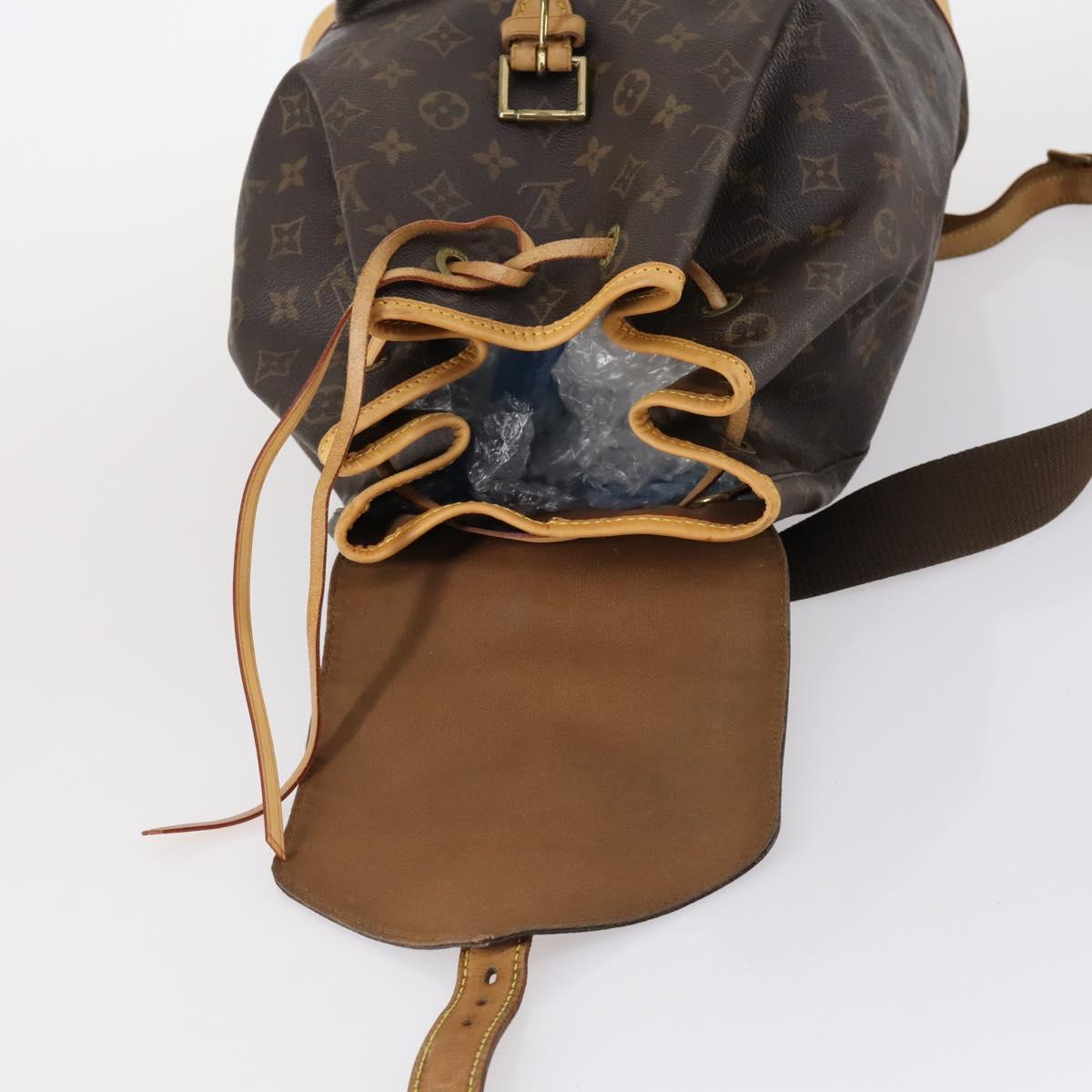 LOUIS VUITTON Monogram Montsouris GM Backpack M51135 LV Auth 143643