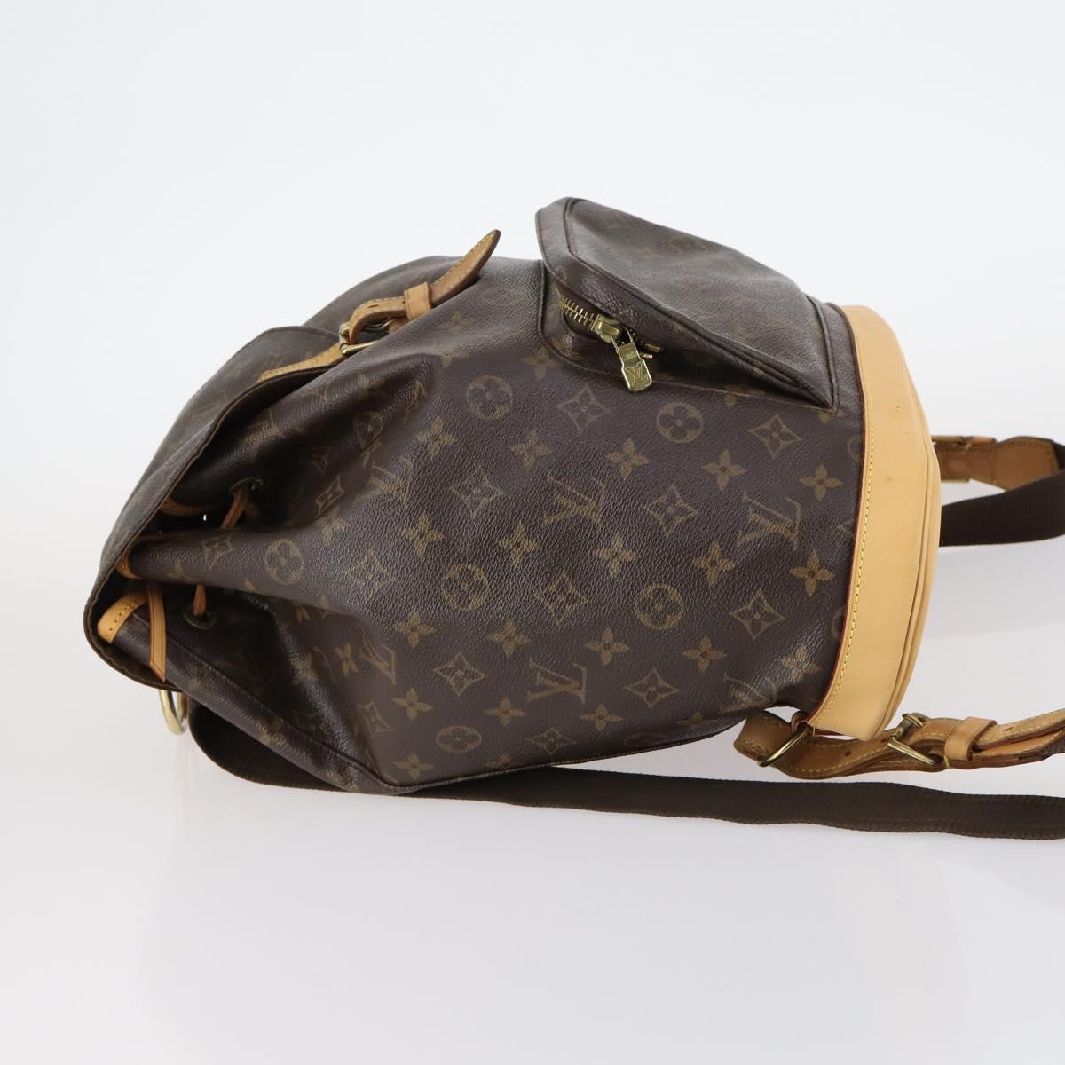 LOUIS VUITTON Monogram Montsouris GM Backpack M51135 LV Auth 143643