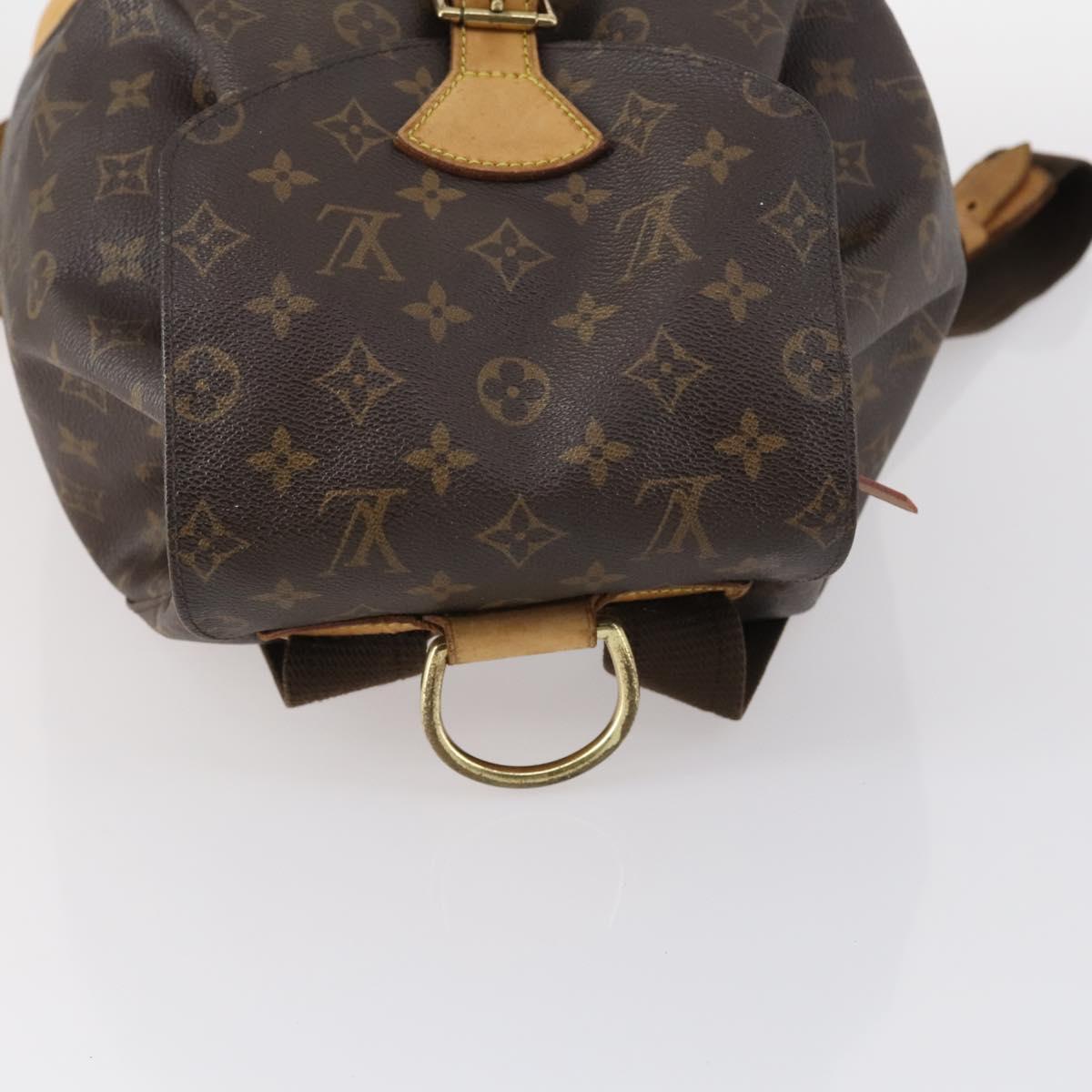 LOUIS VUITTON Monogram Montsouris GM Backpack M51135 LV Auth 143643