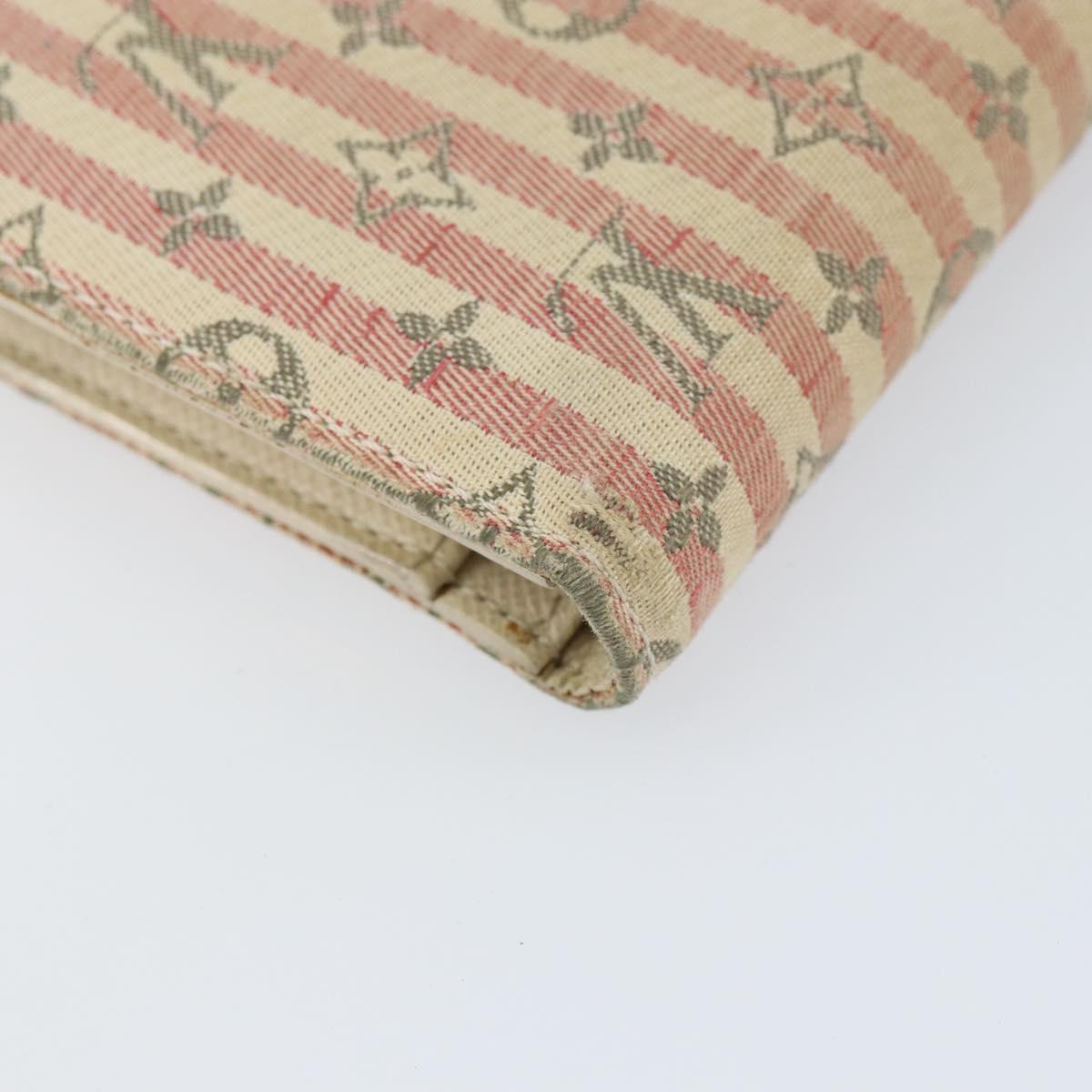 LOUIS VUITTON Mini Lin Croisette Portefeuille Viennois Pink M95658 Auth 143668